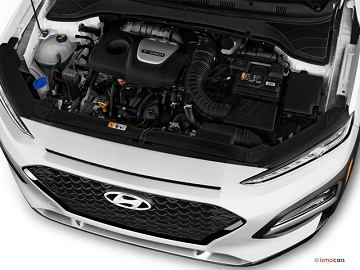 Engine appearance of the 2021 Hyundai Kona available at Wyatt Johnson Hyundai
