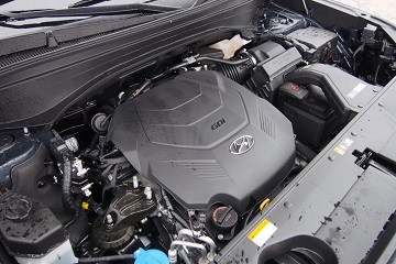 Engine appearance of the 2021 Hyundai Palisade available at Wyatt Johnson Hyundai