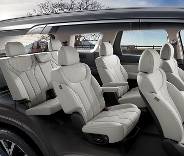 Interior appearance of the 2021 Hyundai Palisade available at Wyatt Johnson Hyundai