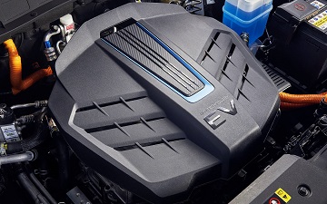 Engine appearance of the 2022 Hyundai Kona Electric available at Wyatt Johnson Hyundai