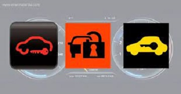 Security alert car warning light