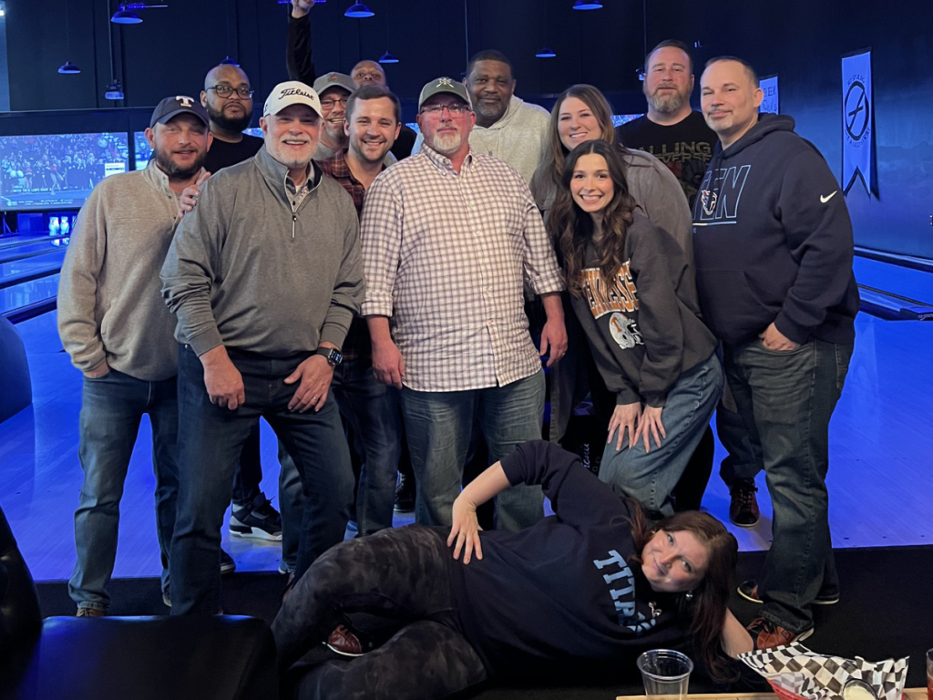 The Wyatt Johnson Hyundai team at a management team event