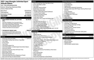 2021 Jeep Wrangler Unlimited Sport Altitude