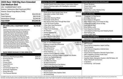 2025 RAM 1500 Big Horn/Lone Star