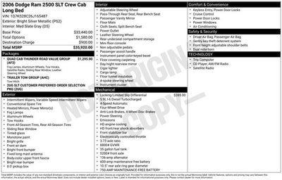 2006 Dodge Ram 2500 SLT
