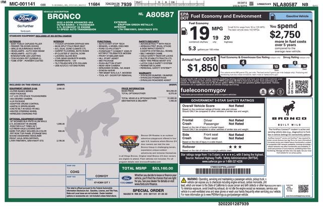 2022 Ford Bronco Outer Banks