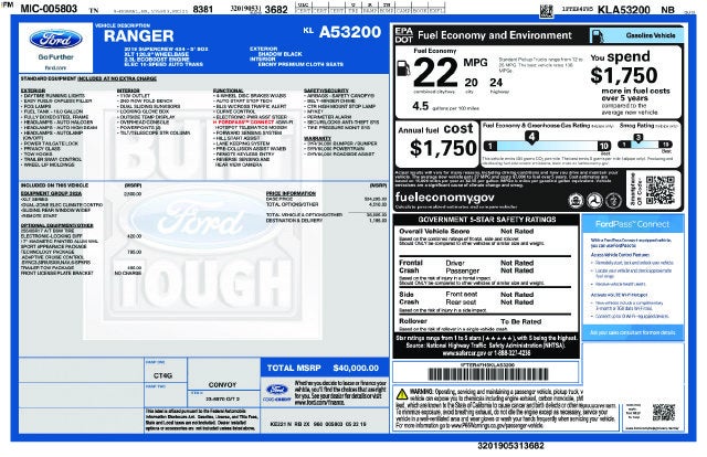 2019 Ford Ranger XLT