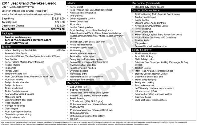 2011 Jeep Grand Cherokee Laredo