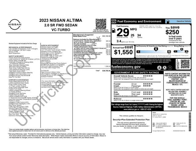 2023 Nissan Altima 2.0 SR