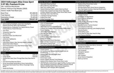 2024 Volkswagen Atlas Cross Sport 2.0T SEL Premium R-Line