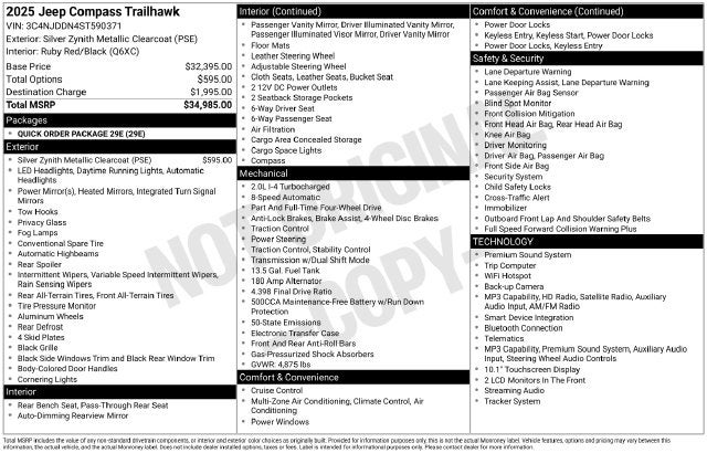 2025 Jeep Compass Trailhawk