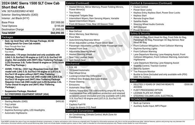 2024 GMC Sierra 1500 SLT