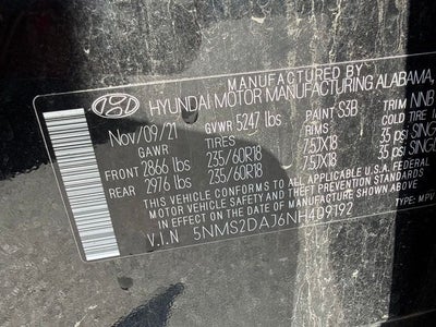 2022 Hyundai SANTA FE SEL