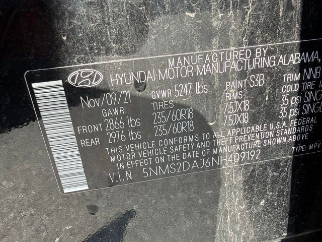 2022 Hyundai SANTA FE SEL