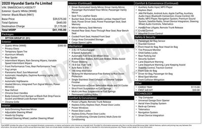 2020 Hyundai SANTA FE Limited