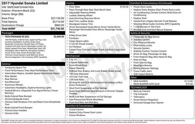 2017 Hyundai SONATA Limited