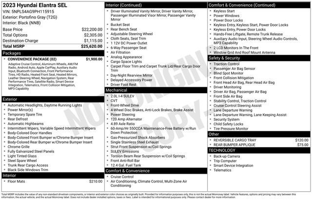 2023 Hyundai ELANTRA SEL