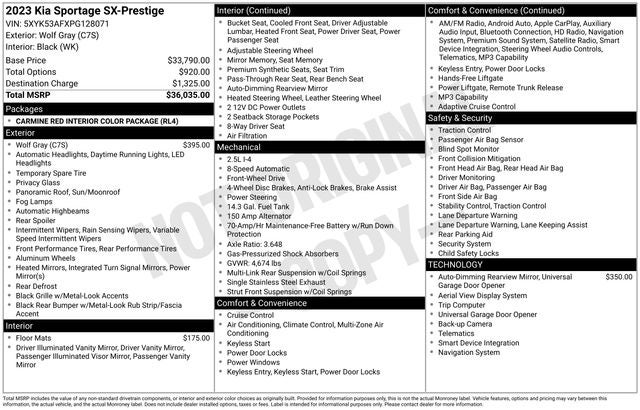 2023 Kia Sportage SX-Prestige