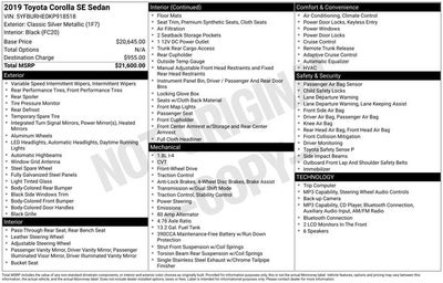 2019 Toyota Corolla SE