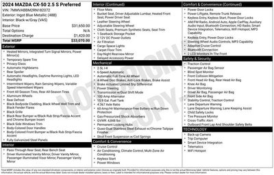 2024 Mazda Mazda CX-50 2.5 S Preferred Package