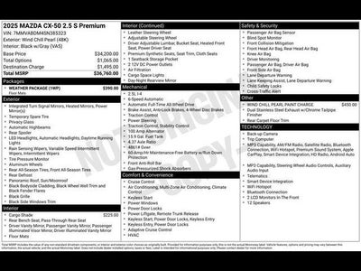 2025 Mazda Mazda CX-50 2.5 S Premium Package