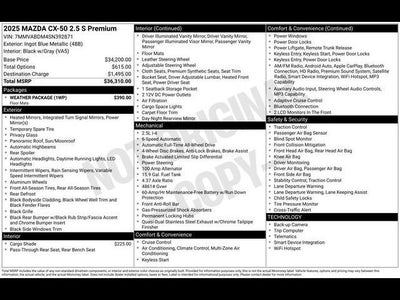 2025 Mazda Mazda CX-50 2.5 S Premium Package