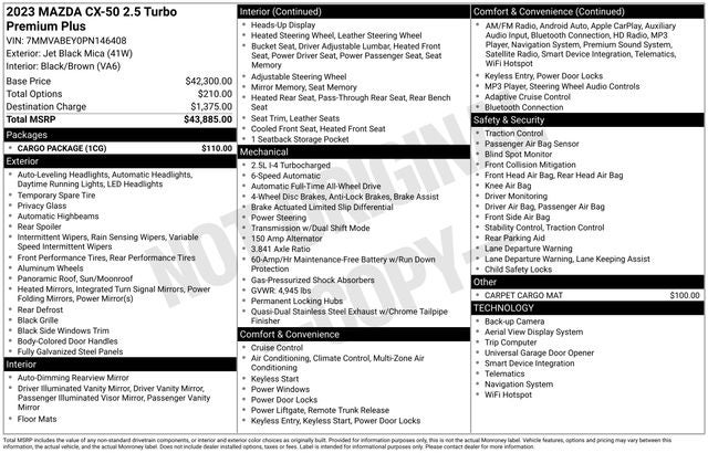 2023 Mazda Mazda CX-50 2.5 Turbo Premium Plus Package