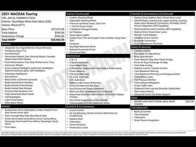 2021 Mazda Mazda6 Touring