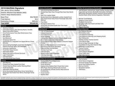 2018 Mazda Mazda6 Signature
