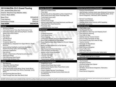 2018 Mazda Mazda CX-5 Grand Touring