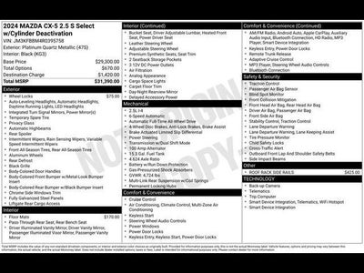 2024 Mazda Mazda CX-5 2.5 S Select Package