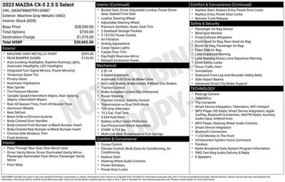 2023 Mazda Mazda CX-5 2.5 S Select Package