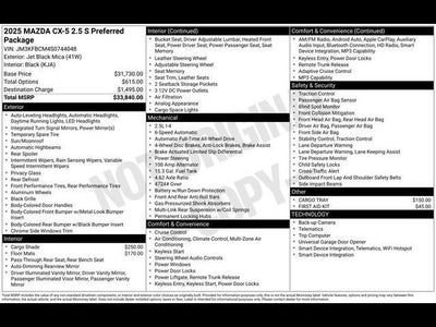 2025 Mazda Mazda CX-5 2.5 S Preferred AWD
