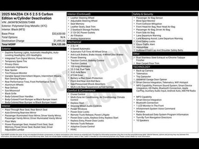 2025 Mazda Mazda CX-5 2.5 S Carbon Edition