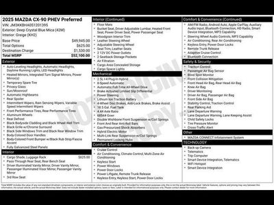 2025 Mazda Mazda CX-90 PHEV Preferred