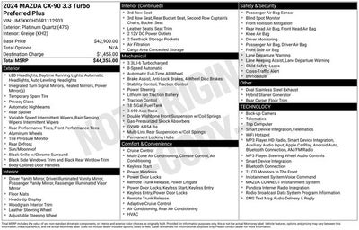 2024 Mazda Mazda CX-90 3.3 Turbo Preferred Plus