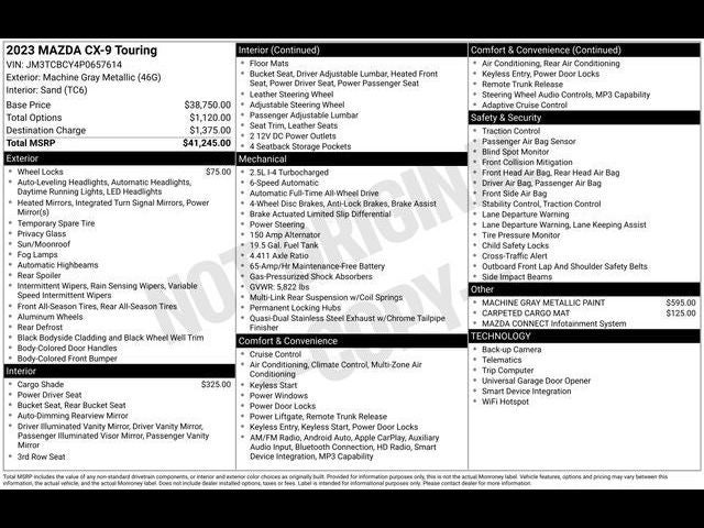 2023 Mazda Mazda CX-9 Touring