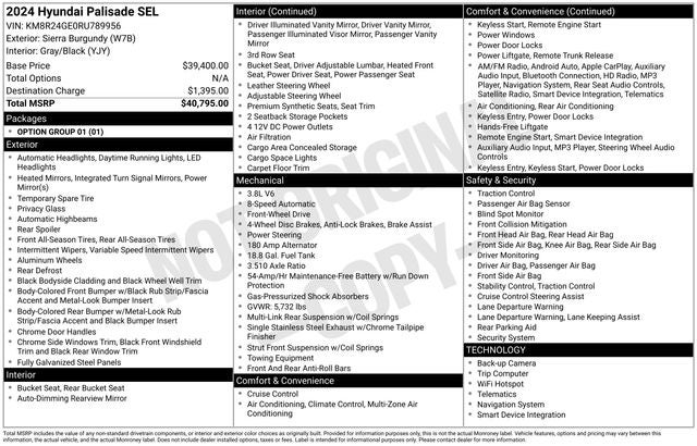 2024 Hyundai PALISADE SEL