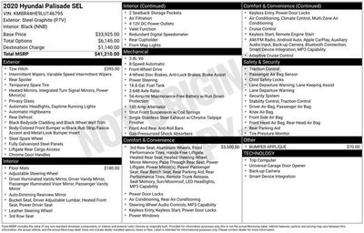 2020 Hyundai PALISADE SEL