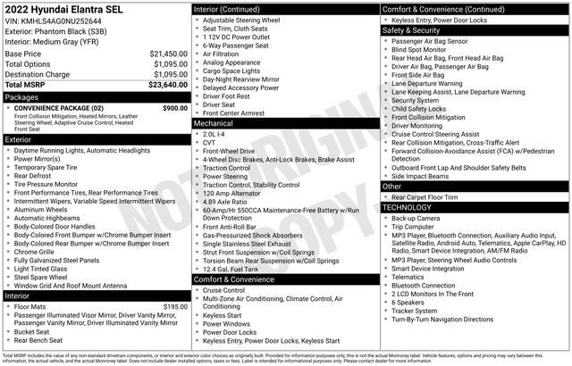 2022 Hyundai ELANTRA SEL