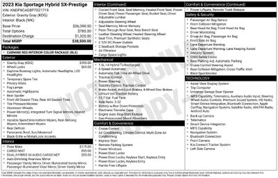 2023 Kia Sportage Hybrid SX-Prestige