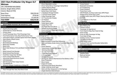 2021 RAM ProMaster City SLT