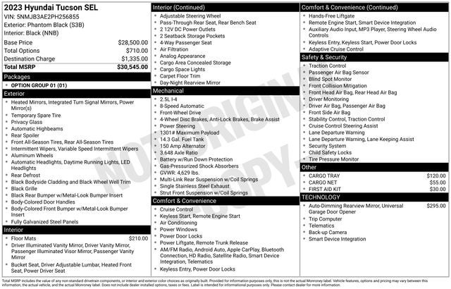 2023 Hyundai TUCSON SEL