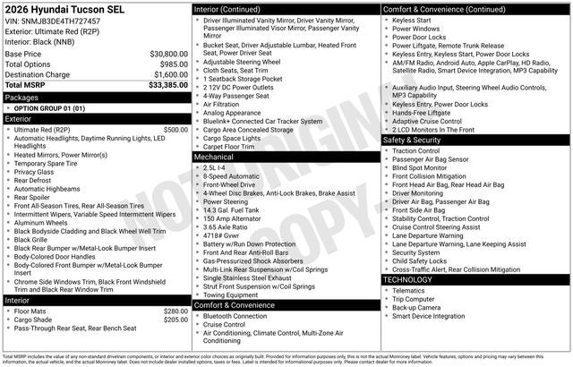 2026 Hyundai Tucson's photo