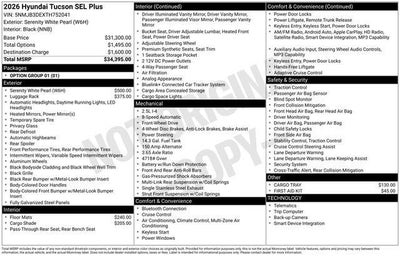 2026 Hyundai TUCSON SEL Plus