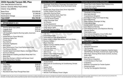 2026 Hyundai TUCSON SEL Plus