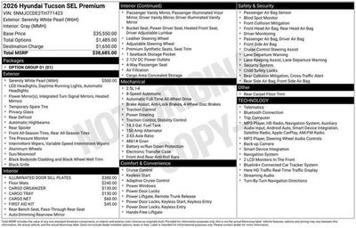 2026 Hyundai TUCSON SEL Premium