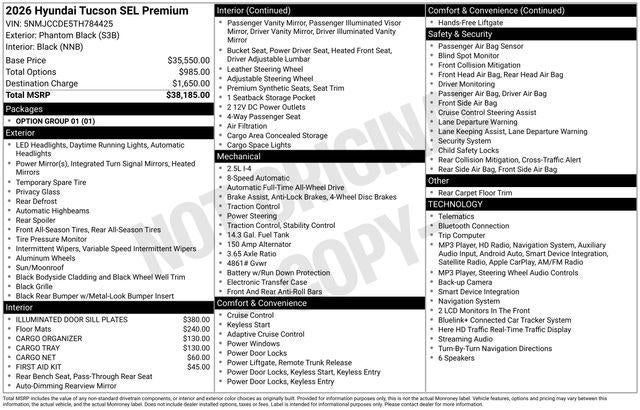 2026 Hyundai TUCSON SEL Premium