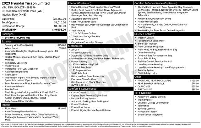 2023 Hyundai TUCSON Limited