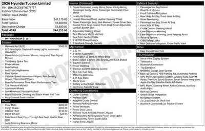2026 Hyundai TUCSON Limited